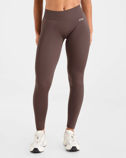 Leggings Femininas Sem Costura para Yoga | Cós Baixo Canelado | Empina Bumbum
