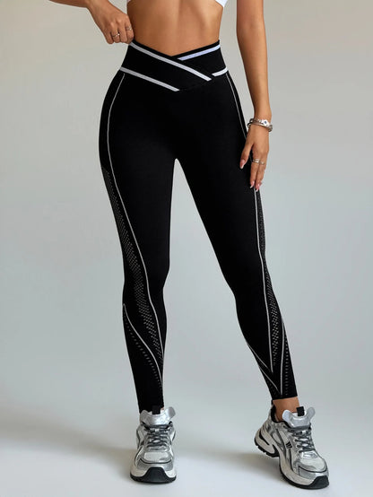 Leggings Desportivas Sem Costuras para Mulher | Cintura Alta | Yoga, Fitness e Corrida