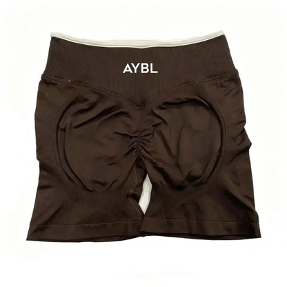 Conjunto de Shorts Desportivos Femininos | Yoga, Fitness e Ciclismo | Cinátura Elástica