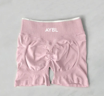 Conjunto de Shorts Desportivos Femininos | Yoga, Fitness e Ciclismo | Cinátura Elástica