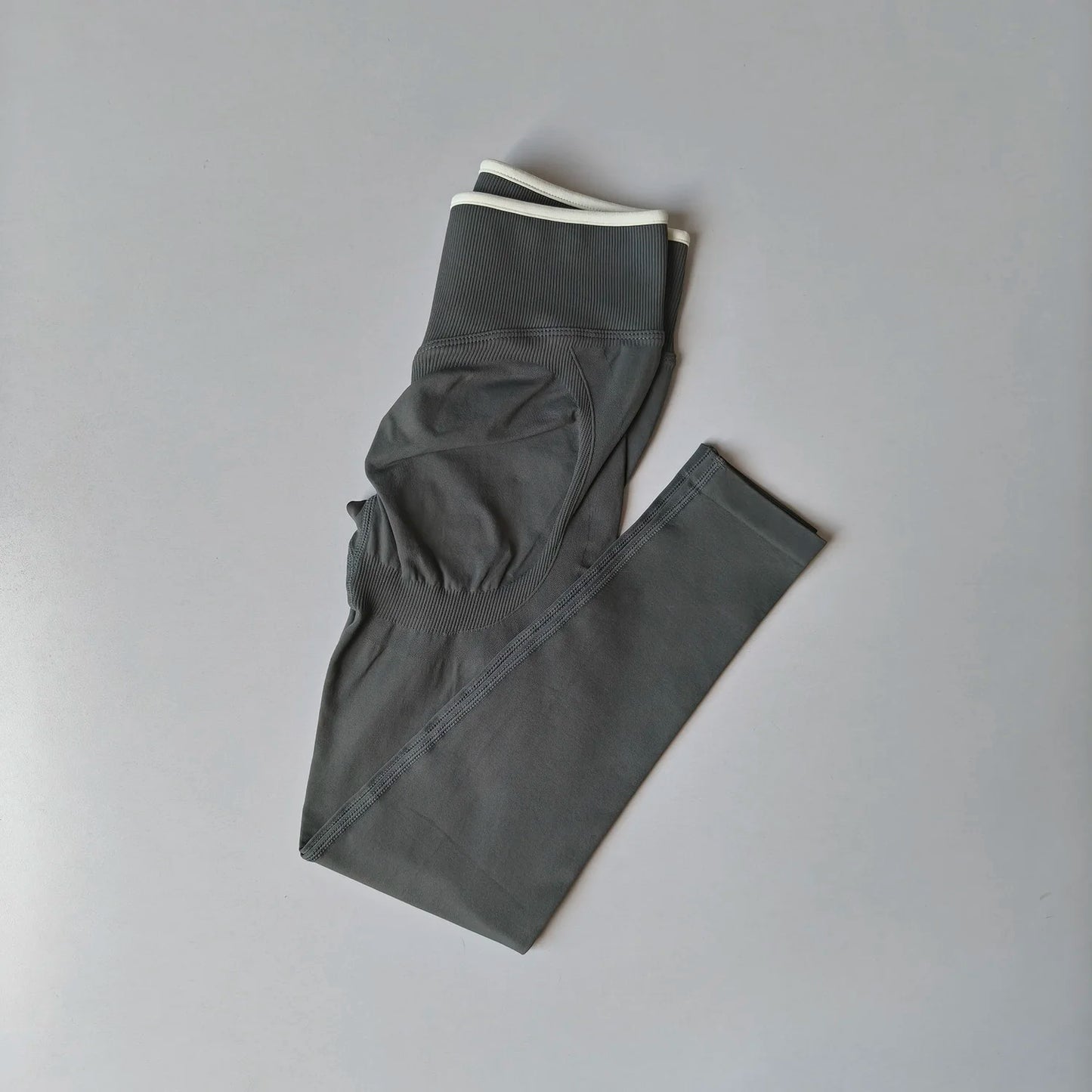 Leggings de Yoga Sem Costura de Cintura Média | Push-Up | Fitness e Corrida