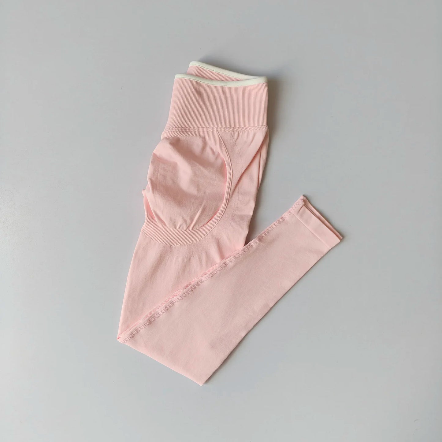 Leggings de Yoga Sem Costura de Cintura Média | Push-Up | Fitness e Corrida