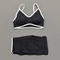 Conjunto Desportivo Feminino 2 Peças | Top e Calções Elásticos | Yoga, Fitness e Corrida