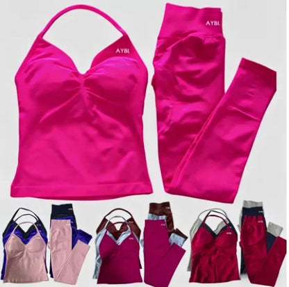 Conjunto de Shorts Desportivos Femininos | Yoga, Fitness e Ciclismo | Cinátura Elástica
