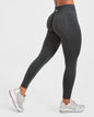 Leggings Femininas Sem Costura para Yoga | Cós Baixo Canelado | Empina Bumbum