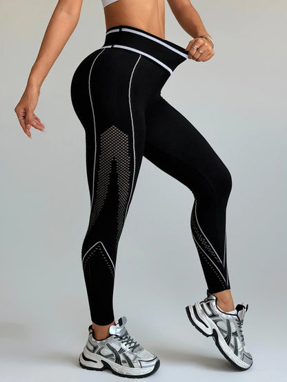 Leggings Desportivas Sem Costuras para Mulher | Cintura Alta | Yoga, Fitness e Corrida
