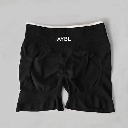 Conjunto de Shorts Desportivos Femininos | Yoga, Fitness e Ciclismo | Cinátura Elástica