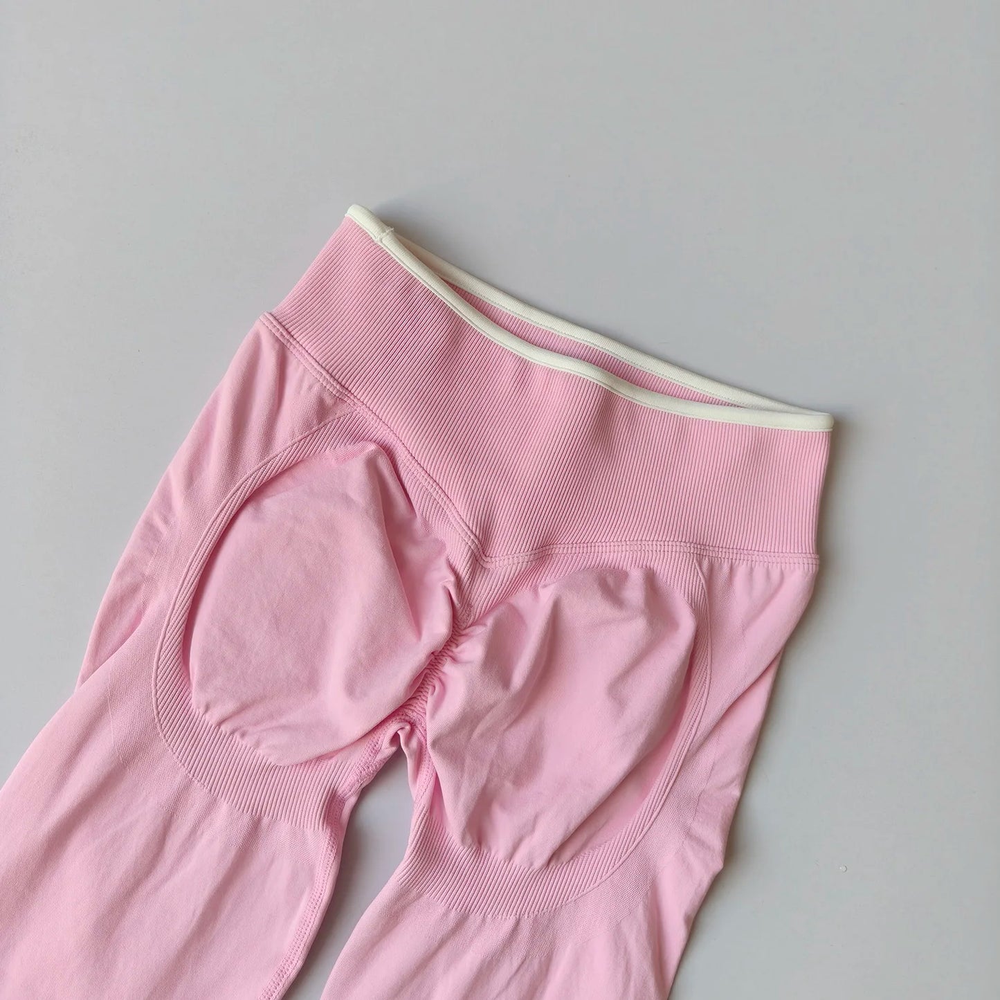Leggings de Yoga Sem Costura de Cintura Média | Push-Up | Fitness e Corrida
